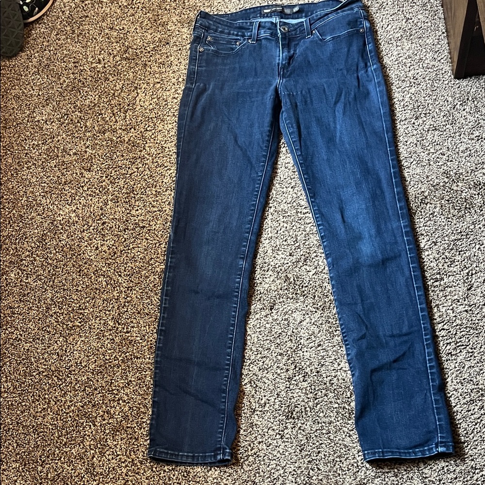 Levi's Women's Dark Blue Straight-Leg Jeans